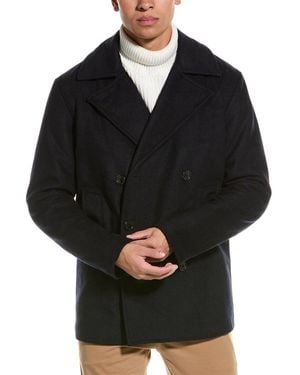 Slate & Stone Dock Wool-Blend Peacoat - Black