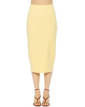 Alexia Admor Jacki Pencil Skirt - Yellow