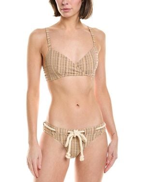 Lisa Marie Fernandez 2Pc Yasmin Drawstring Bikini Set - Natural
