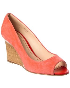 Tod's Suede Wedge Sandal - Pink