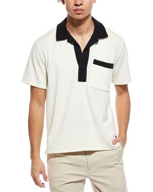 Todd Synder X Champion Terry Cloth Pocket Polo Shirt - White