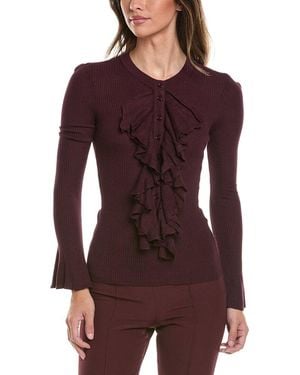 Generation Love Maisie Ruffle Sweater - Purple