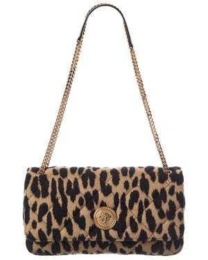 Versace Medusa Quilted Wool Shoulder Bag - Metallic