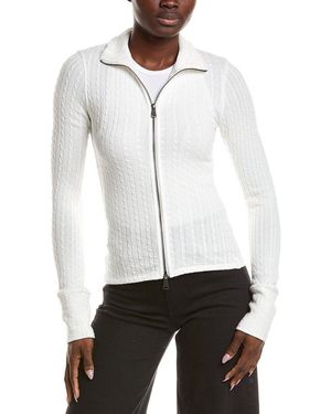 Free People Brunch Girl Zip Jacket - White