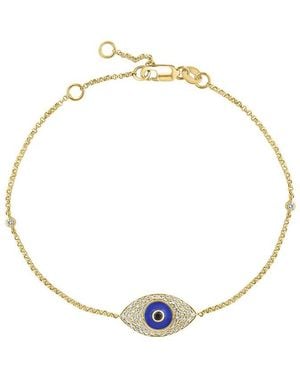 Effy Fine Jewelry 14K 0.27 Ct. Tw. Diamond Bracelet - Metallic