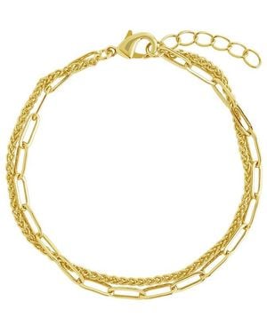 Sterling Forever 14K Plated Emery Bracelet - Metallic