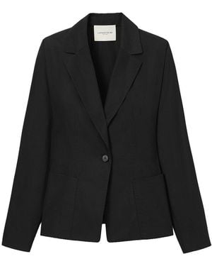 Lafayette 148 New York Petite Pintuck Back Jacket - Black