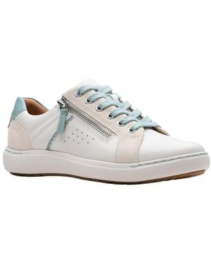 Clarks Nalle Zen Leather Trainer - White