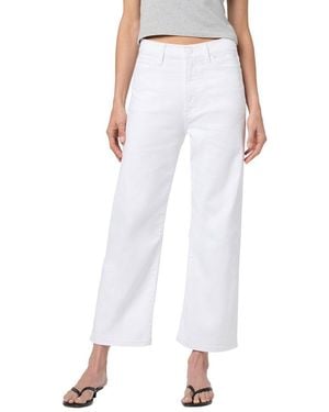 Joe's Jeans Wide Leg Crop Jean - White