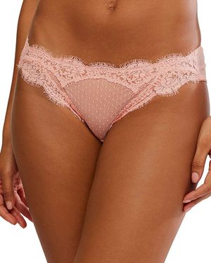 Free People Fiona Bikini Brief - Brown