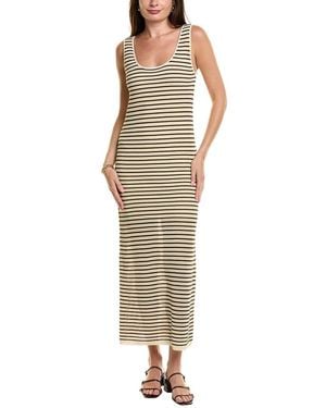 Rag & Bone Zoey Stripe Maxi Dress - Metallic