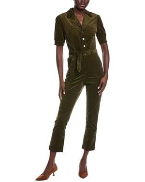 PAIGE Mayslie Straight Ankle Jumpsuit - Green