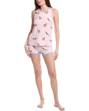 Honeydew Intimates 2Pc All American Shortie Set - Pink