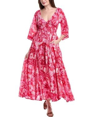 Free People Printed Dixie Maxi Dress - Pink
