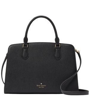 Kate Spade Addie Pebbled Leather Satchel - Black