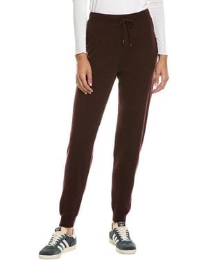 InCashmere Wool & Cashmere-Blend Jogger Pant - Brown