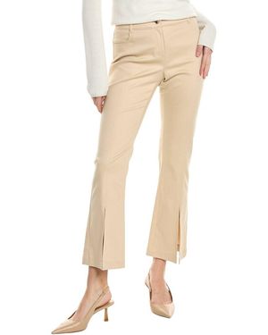 Tahari Cropped Denim Pant - Natural