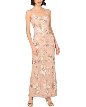 Aidan Mattox Embellished Maxi Dress - Pink