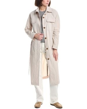 HUNTER Crinkle Rain Coat - White