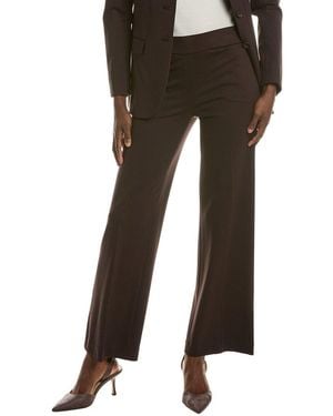 Anne Klein Slash Pocket Wide Leg Pant - Black