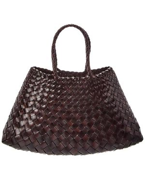 Dragon Diffusion Santa Croce Small Leather Tote - Brown