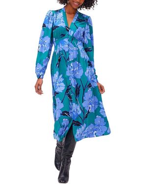 Diane von Furstenberg Erica L/S Dress - Blue