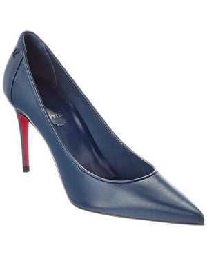 Christian Louboutin Sporty Kate 85 Leather Pump - Blue