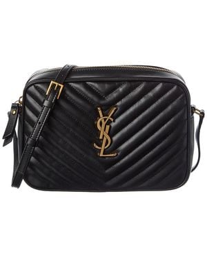 Saint Laurent Lou Leather Camera Bag - Black
