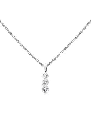 Haus of Brilliance 0.15 Ct. Tw. Lab-Grown Diamond Pendant Necklace - Metallic