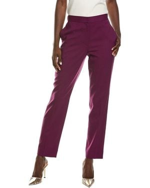 St. John Wool-blend Pant - Purple