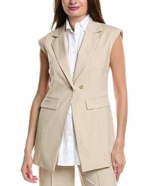 Kenneth Cole Layered Vest - Natural