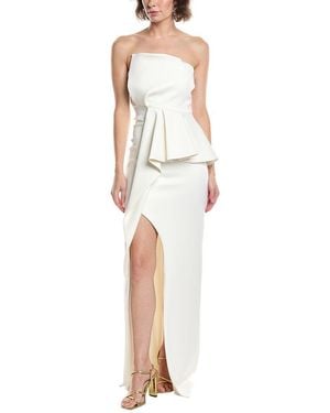 Black Halo Jonas Gown - White