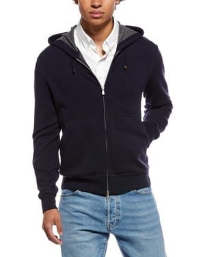 Brunello Cucinelli Zip Hoodie - Blue
