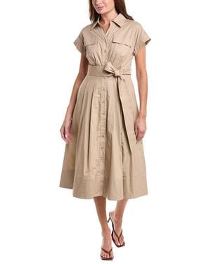 Gracia Front Pockets Shirtdress - Natural