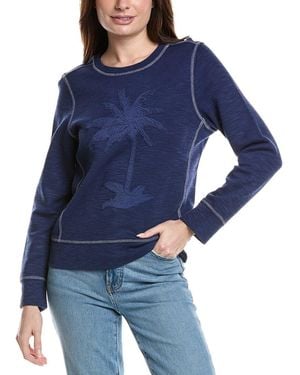 Tommy Bahama Tobago Bay Palm Sweatshirt - Blue