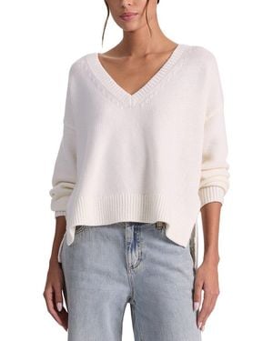 Alice + Olivia Williams Wool Pullover - White