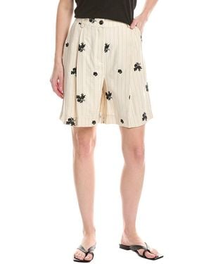 NVLT Embroidered Stripe Culotte - Natural