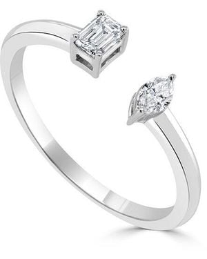 Sabrina Designs 14k 0.20 Ct. Tw. Diamond & Emerald Ring - White