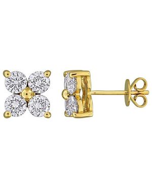 Created Forever 14K 2.00 Ct. Tw. Lab-Grown Diamond Stud Earrings - Metallic