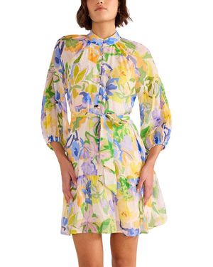 MINKPINK Fable Blouson Mini Dress - Yellow