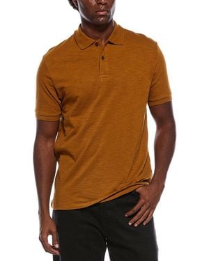 Scotch & Soda Slub Polo Shirt - Brown