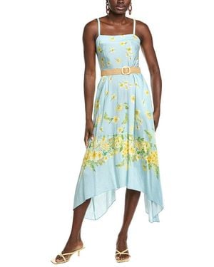 Maison Tara Sabra Midi Dress - Blue