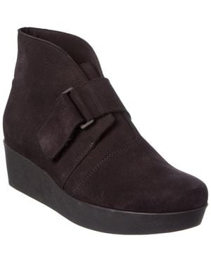 Arche Fujhey Suede Wedge Boot - Brown
