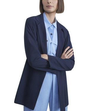 Lafayette 148 New York Demarius Wool Topper - Blue