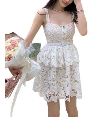 Kayla Paris Embellished Mini Dress - White