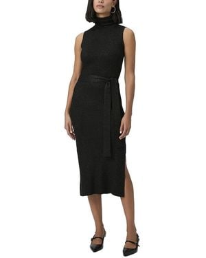 PAIGE Rib Zoelle Wool-Blend Dress - Black