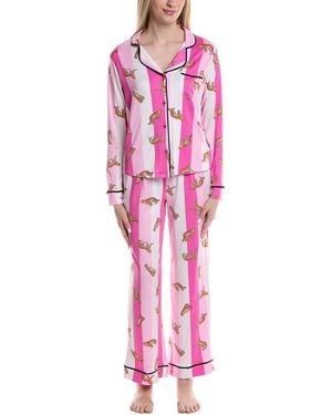 Room Service Pjs 2Pc Charlotte Sleep Set - Pink