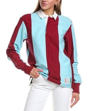Rowing Blazers La Veste Striped Rugby Shirt - Red