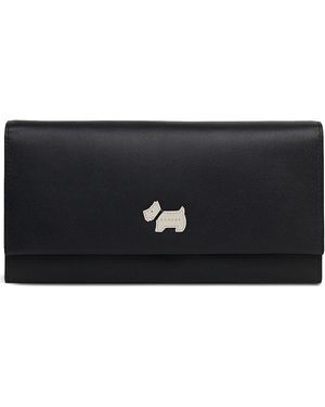Radley Heritage Radley Protect Large Flapover Leather Wallet - Black