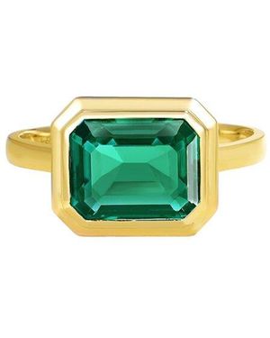 Kai Fine Jewelry 14K 2.00 Ct. Tw. Lab-Grown Emerald Ring - Green